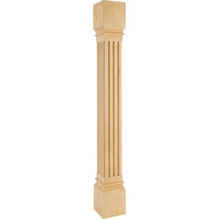 Hardware Resources 5" Wx5"Dx42"H Hard Maple Fluted Post P27-5-42-HMP
